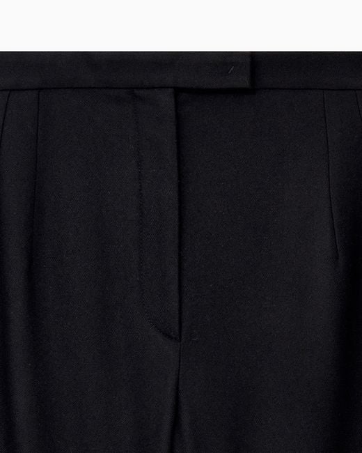 Emporio Armani Blue Trousers High-Waisted Wide-Leg
