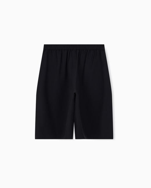 Emporio Armani Black Bermuda Shorts