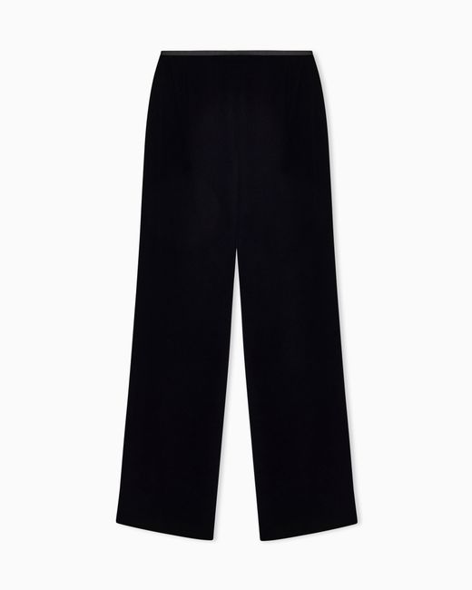 Emporio Armani Black Velvet Trousers