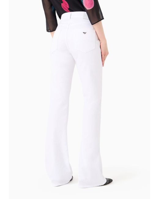 Emporio Armani White Flared Jeans