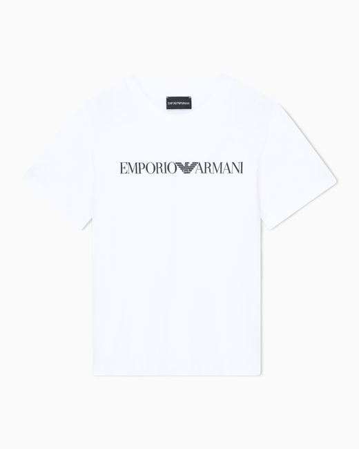 Emporio Armani White Logo T-Shirt Essential