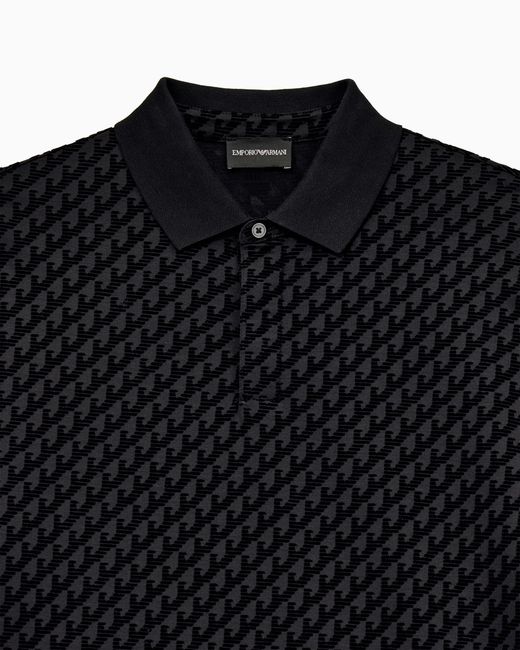 Emporio Armani Black Polo Shirt for men