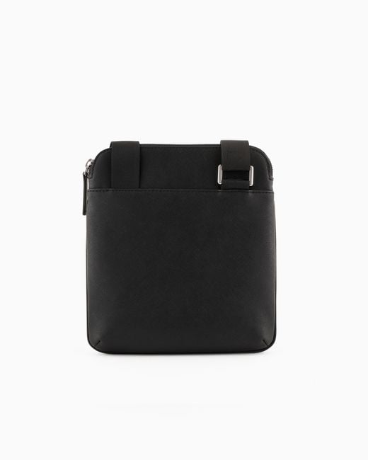 Emporio Armani Black Regenerated Shoulder Bag Essential for men