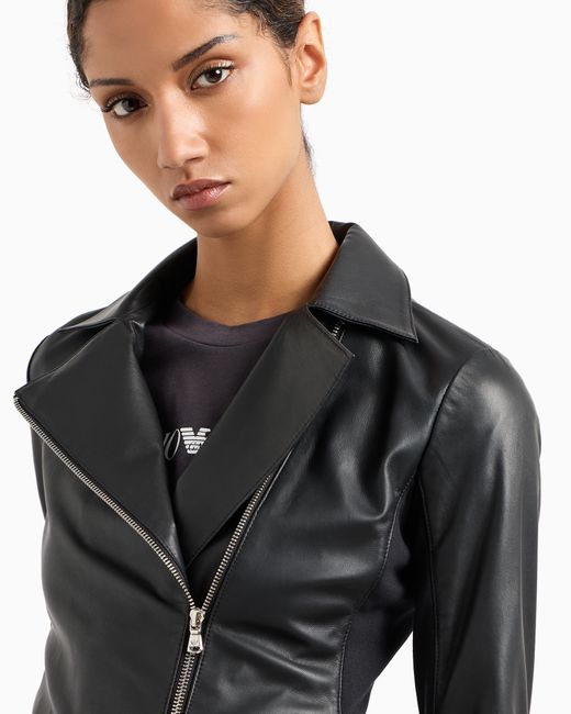 Emporio Armani Black Jersey Insert Jacket