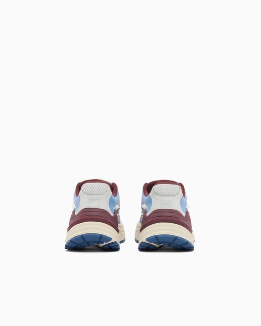 Emporio Armani Blue Suede And Mesh Sneakers for men