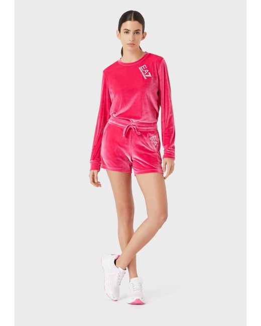 Chandal, EA7 Emporio Armani, modelo 3LPV56 PJ05Z, en color rojo y negro