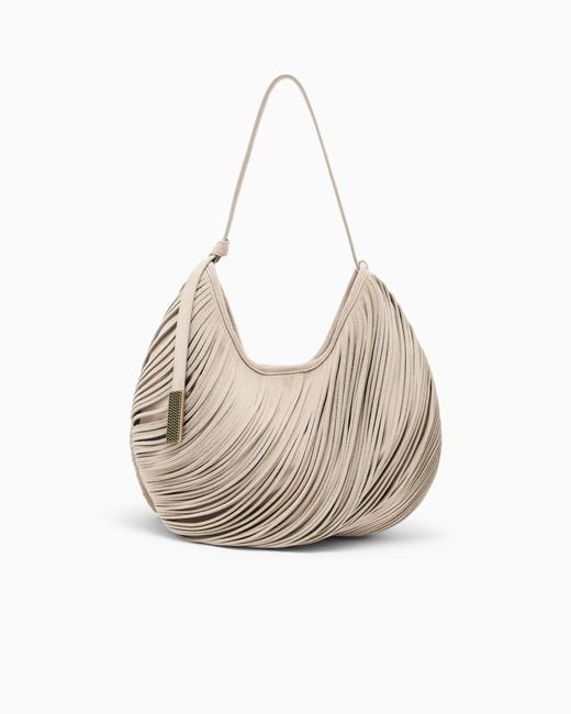 Emporio Armani Natural Oversized Shoulder Bag