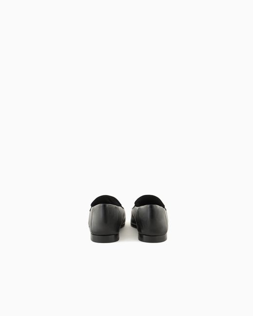 Emporio Armani White Simple Loafer
