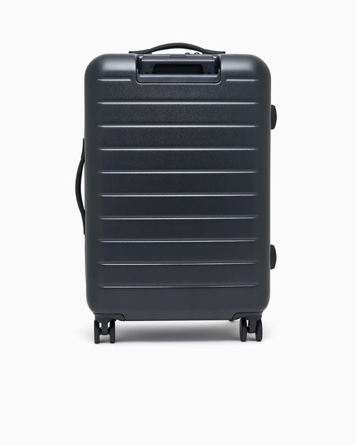 Emporio Armani Blue Carry-On Bag With Front Laptop Pocket Essential for men
