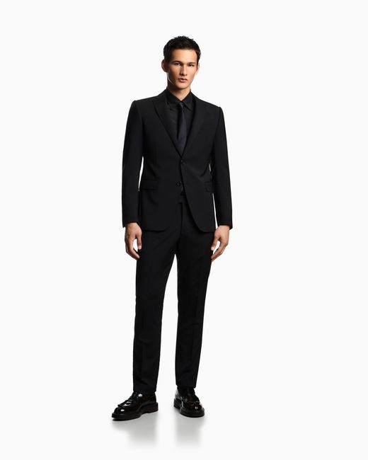 Emporio Armani Blue Single-Breasted Suit for men