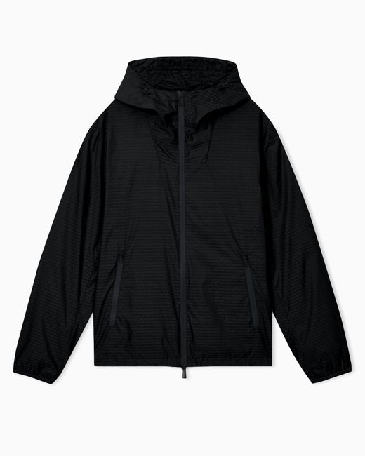 Emporio Armani Black Water-Repellent Blouson for men