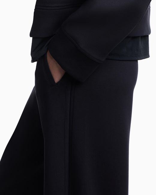Emporio Armani Blue Travel Essentialss Double-Jersey Trousers