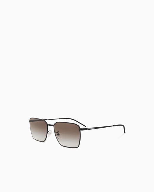 Emporio Armani Metallic Square Sunglasses for men