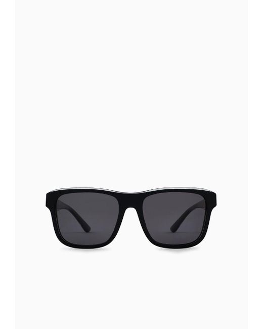 Emporio Armani Black Pillow Sunglasses for men
