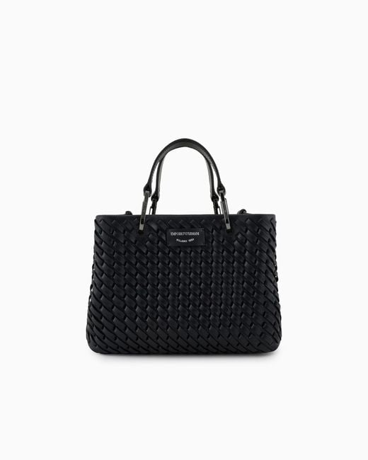 Emporio Armani Black Myea Small Shopper Bag