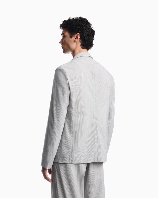 Emporio Armani Gray Unlined Blazer for men