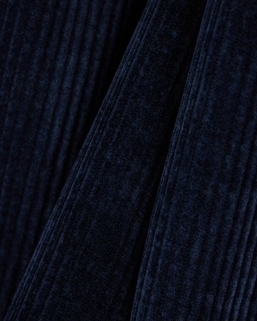 Emporio Armani Blue Signature Capsule Collection Ribbed Chenille Full-Zip Blouson for men
