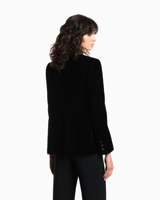 Emporio Armani Black Single-Breasted Blazer