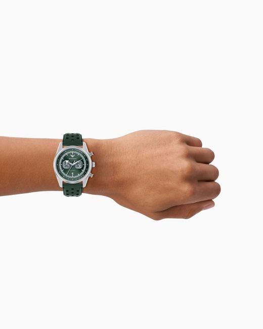 Emporio Armani Green Quartz Chronograph Watch for men