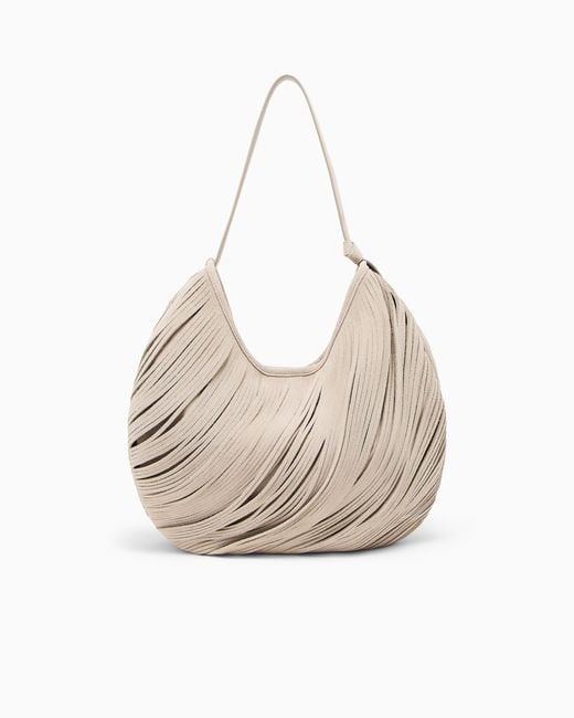 Emporio Armani Natural Oversized Shoulder Bag