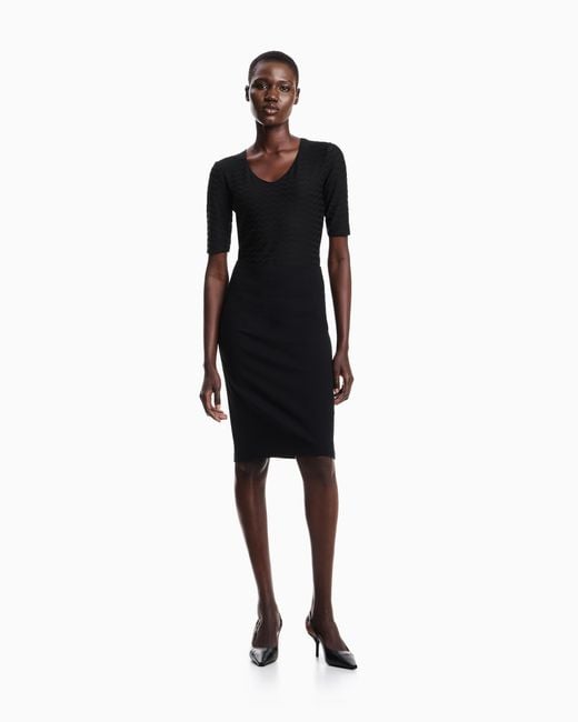 Emporio Armani Black Knee Length Skirt