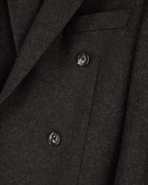 Emporio Armani Black Tailored Double-Breasted Blazer for men