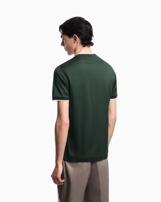 Emporio Armani Green Slim-Fit T-Shirt for men