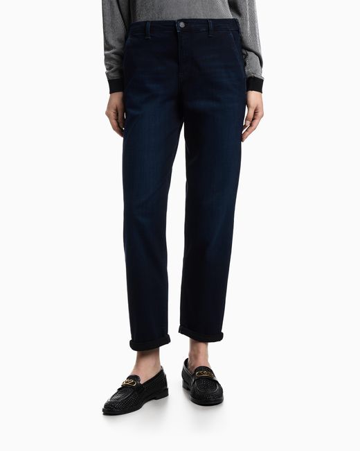 Jeans J5A Vita Media E Gamba Carrot di Emporio Armani in Blue