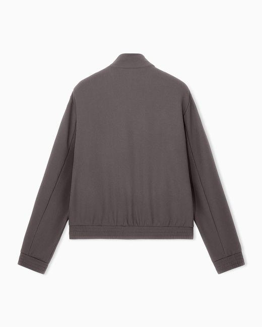 Emporio Armani Brown Full-Zip Blouson for men