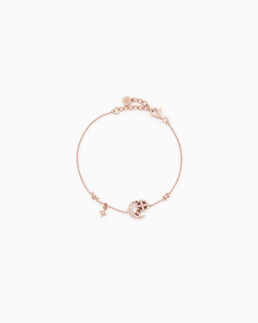 Emporio Armani White Sterling Station Bracelet