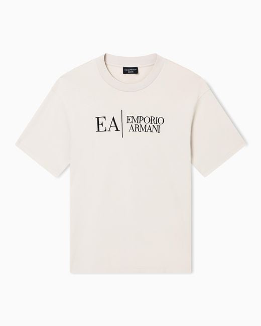 Emporio Armani White Jersey T-Shirt for men