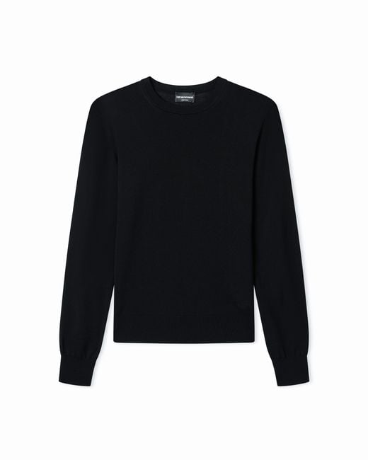 Emporio Armani Black Pullover Essential for men