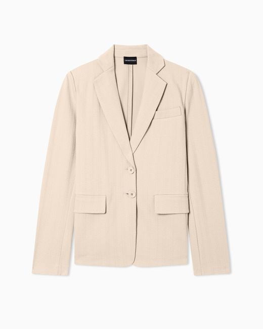 Giacca Monopetto di Emporio Armani in Natural
