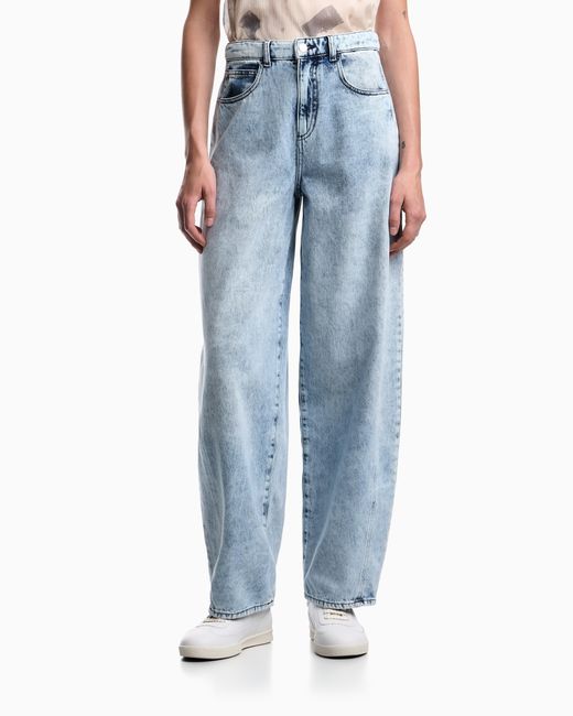 Emporio Armani Blue J3I Relaxed-Fit Jeans