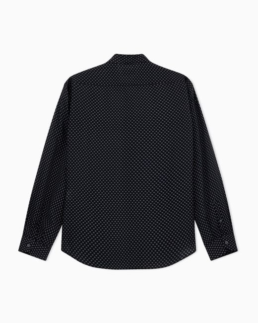 Emporio Armani Blue Shirt With Regular Fit for men