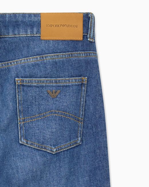 Emporio Armani Blue Five-Pocket Jeans