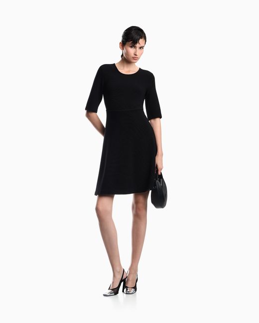Emporio Armani Black Unlined Dress
