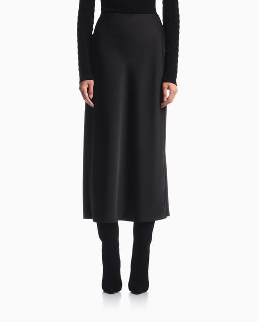 Emporio Armani Black Unlined Skirt