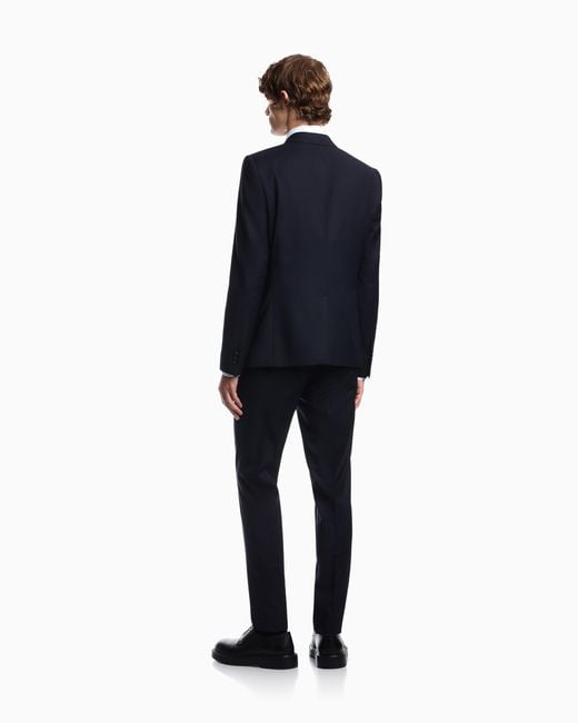 Emporio Armani Blue Lined Suit for men