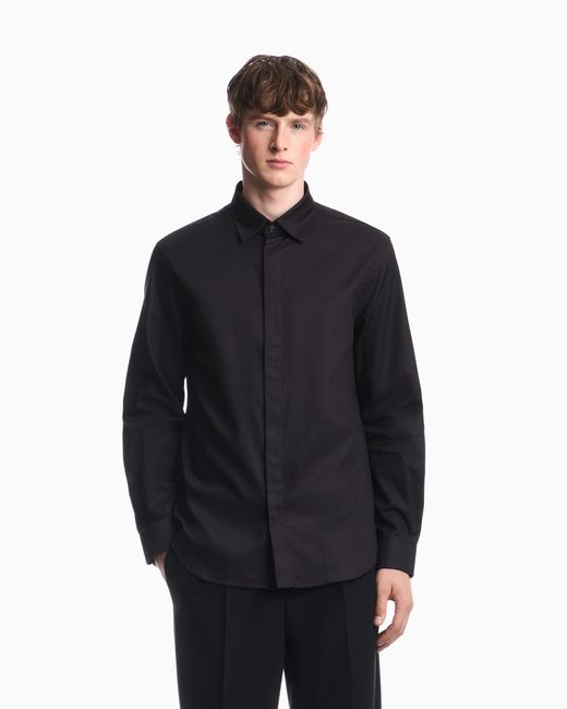 Emporio Armani Blue Regular Fit Shirt for men
