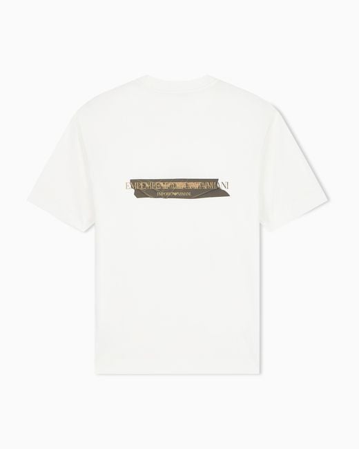 Emporio Armani White Jersey T-Shirt for men
