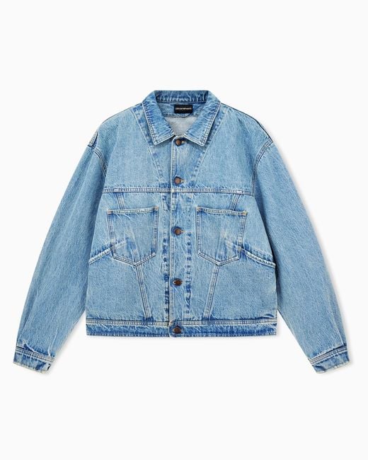 Emporio Armani Blue Blouson Jacket for men