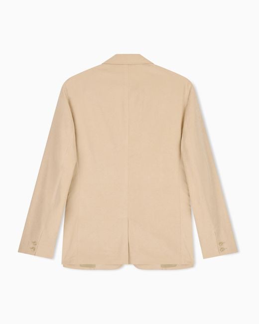 Emporio Armani Natural Single-Breasted Jacket for men