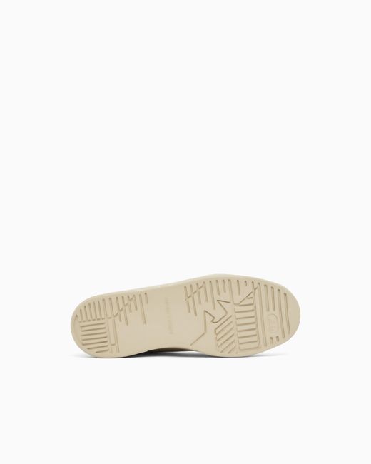 Emporio Armani White Cordura Sneakers With Suede Details for men