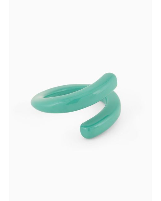 Bracelet Rigide En Spirale Emporio Armani en coloris Green