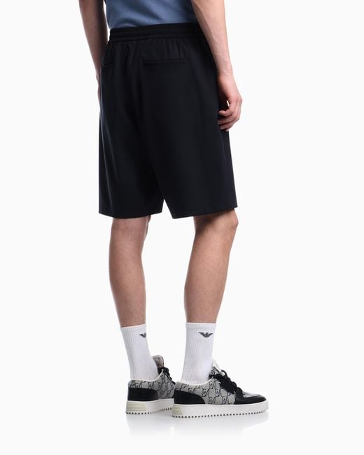 Emporio Armani Blue Bermuda Shorts for men