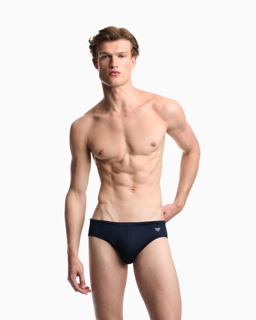 Emporio Armani Blue Essential Swim Briefs for men