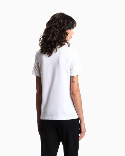 Emporio Armani White Jersey T-Shirt