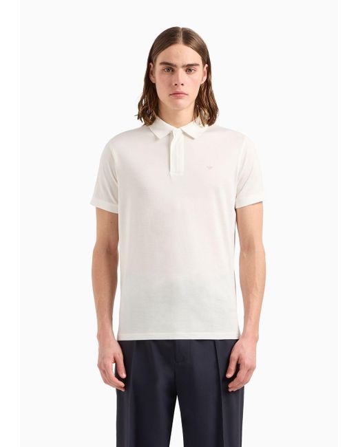 Camisas De Tipo Polo Emporio Armani de hombre de color White