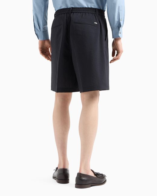 Bermuda Con Retro Elastico di Emporio Armani in Blue da Uomo